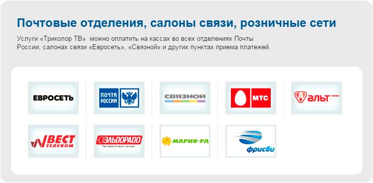 почтовые отделения, салоны связи